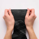 Load image into Gallery viewer, 3 Pairs Men's Argyle Cotton Socks - Leven Black/Charcoal
