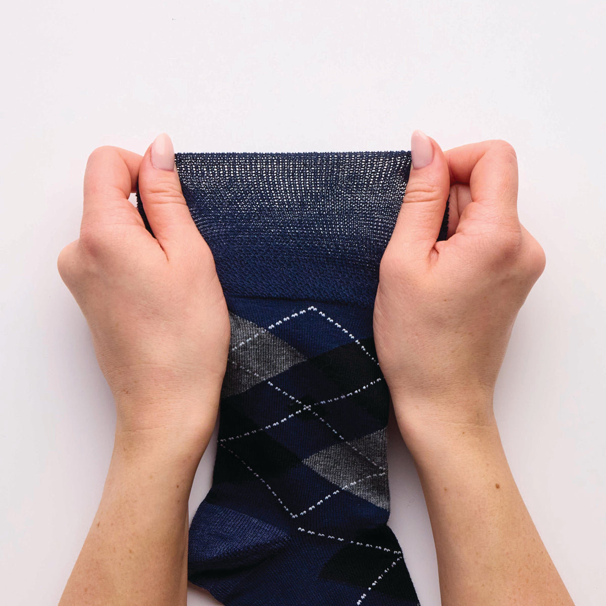 Lot de 3 paires de chaussettes homme en coton à motif losanges – Leven Black Mix