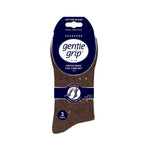Load image into Gallery viewer, 3 Pairs Men&#39;s Concerto Cotton Socks - Brown/Natural
