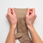 Charger l'image dans la galerie, Lot de 3 paires de chaussettes Concerto en coton pour homme - Marron/Naturel
