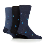 Load image into Gallery viewer, 3 Pairs Men&#39;s Cotton Socks - Cosmic Pulse

