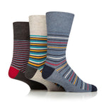 Charger l&#39;image dans la galerie, 3 paires de chaussettes en coton pour homme – Stripe Connection
