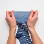 Charger l'image dans la galerie, Lot de 3 paires de chaussettes en coton pour homme - Rayures décontractées
