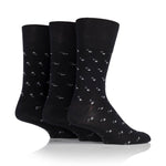 Load image into Gallery viewer, 3 Pairs Men&#39;s Bamboo Socks - Suit Black
