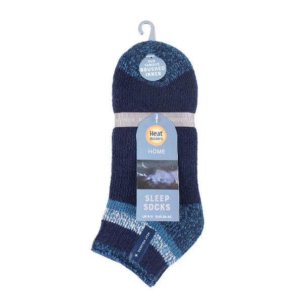 Men's Original Ankle Length Sleep Socks - Navy & Blue