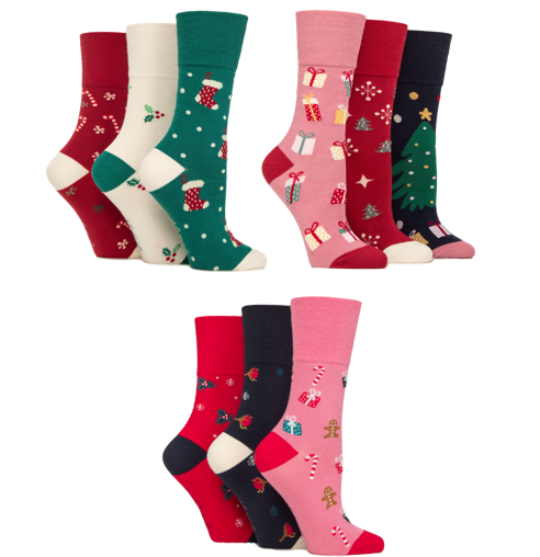 Offre spéciale 9 paires de chaussettes de Noël amusantes pour femmes