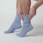 Load and play video in Gallery viewer, 3 Pairs Men&#39;s Cotton Socks - Suit Sock Blue
