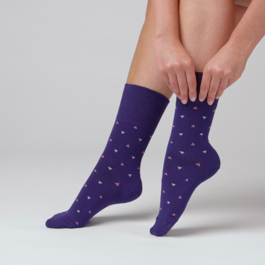3 paires de chaussettes en coton pour femme - Bazaar