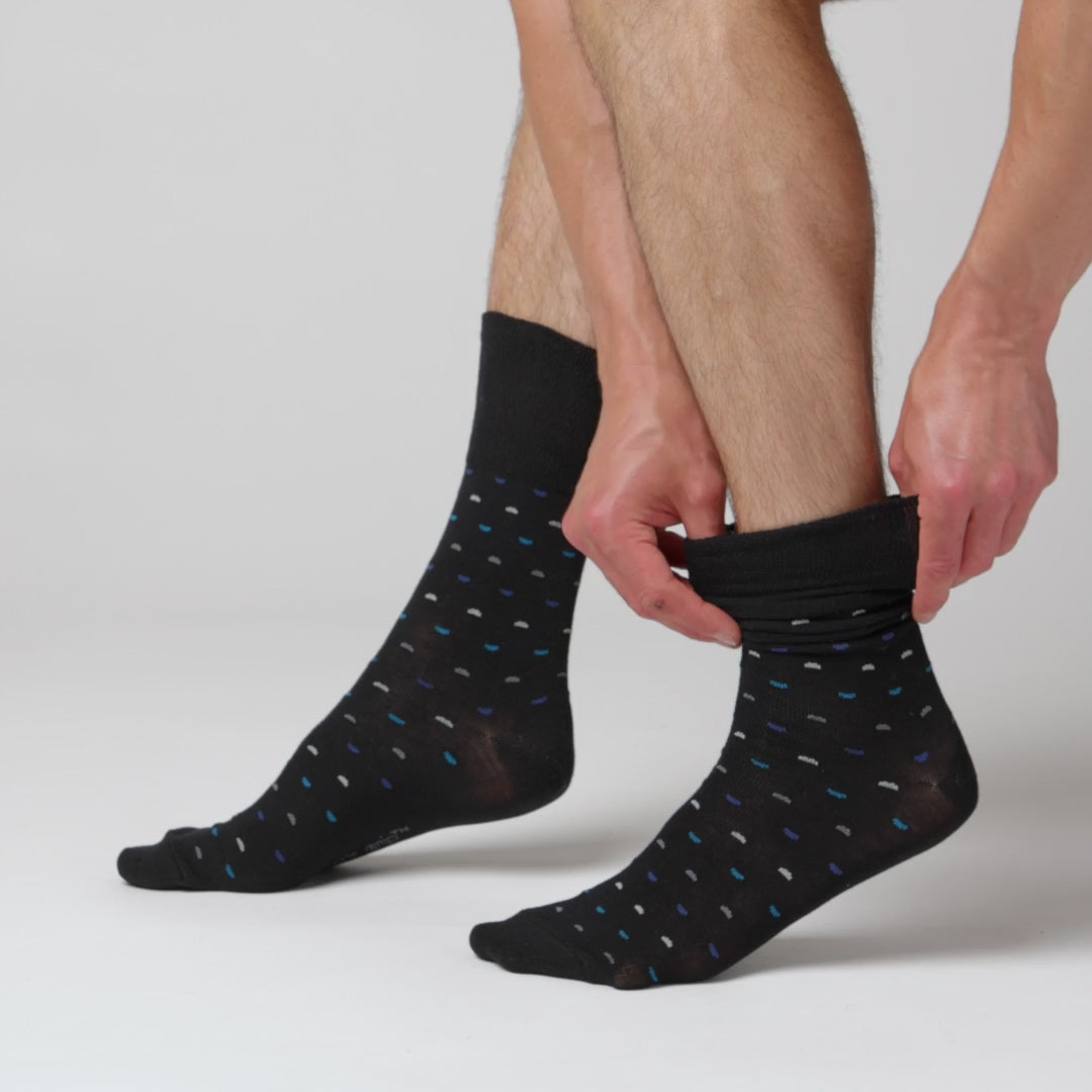 3 Pairs Men's Cotton Socks - Micro Arc