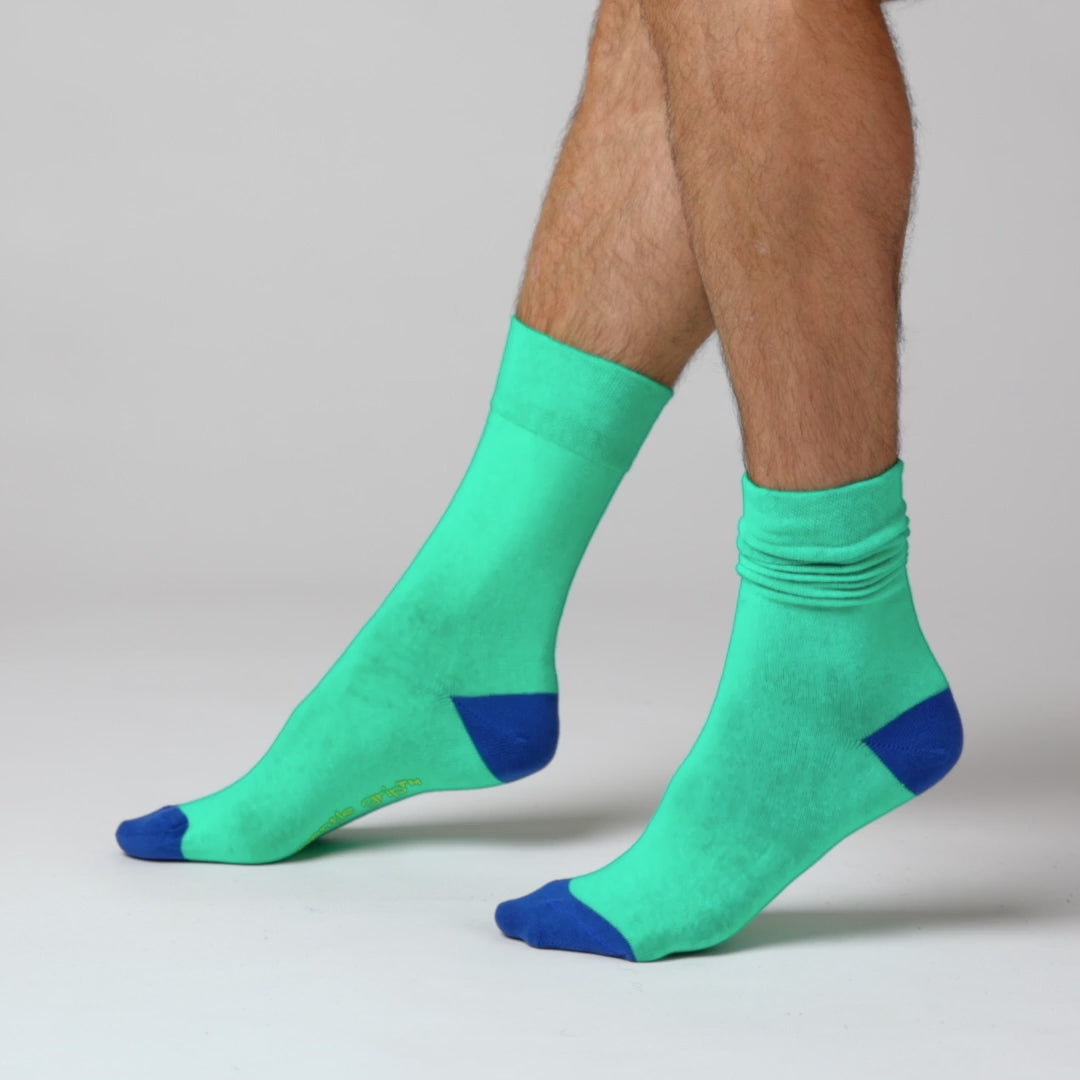 3 Pairs Men's Colourburst Cotton Socks - Leisure