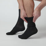 Load and play video in Gallery viewer, 3 Pairs Men&#39;s Plain Cotton Socks - Black
