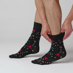 Charger et lire la vidéo dans la visionneuse de la Galerie, 3 paires de chaussettes en coton pour homme - Astronomie

