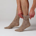 Charger et lire la vidéo dans la visionneuse de la Galerie, Lot de 3 paires de chaussettes de Noël en coton pour homme - Palmier
