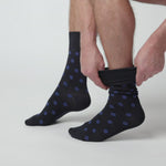 Charger et lire la vidéo dans la visionneuse de la Galerie, Lot de 3 paires de chaussettes en bambou pour homme – Éclipse bleu marine
