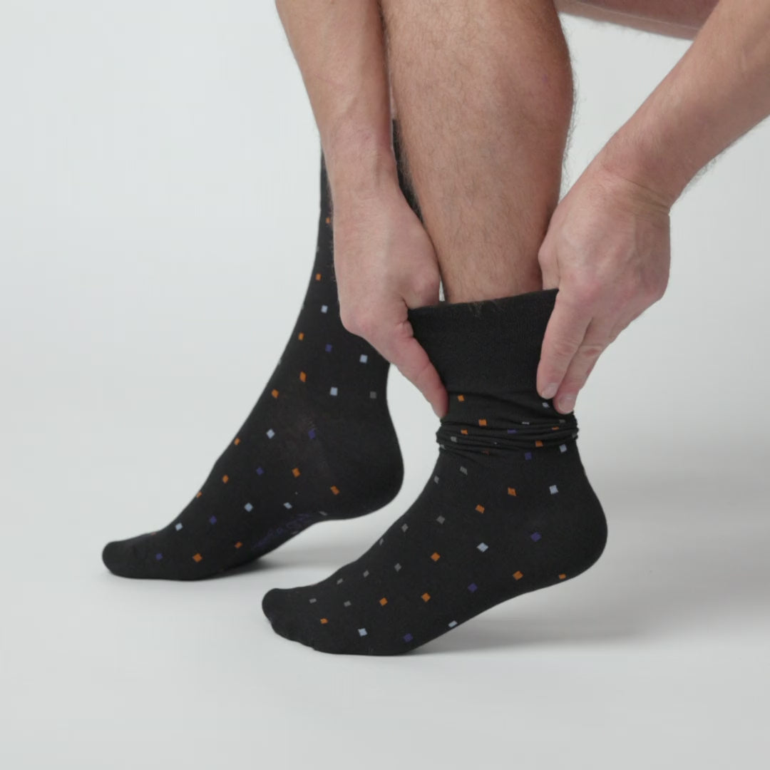 3 Pairs Men's Cotton Socks - Cubic Control