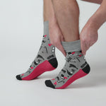 Charger et lire la vidéo dans la visionneuse de la Galerie, Lot de 3 paires de chaussettes en coton pour homme - Gentleman
