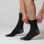 Charger et lire la vidéo dans la visionneuse de la Galerie, Lot de 3 paires de chaussettes en coton Apex pour homme - Noir

