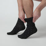 Charger et lire la vidéo dans la visionneuse de la Galerie, Lot de 3 paires de chaussettes Twilight en coton pour homme - Noir
